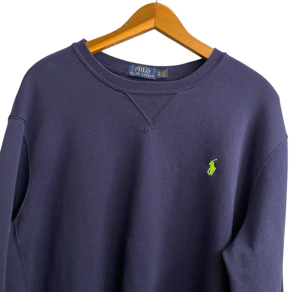 Polo Ralph Lauren Full Zip Sweater & Crew Neck Sweatshirt Bundle - Picture 11 of 16